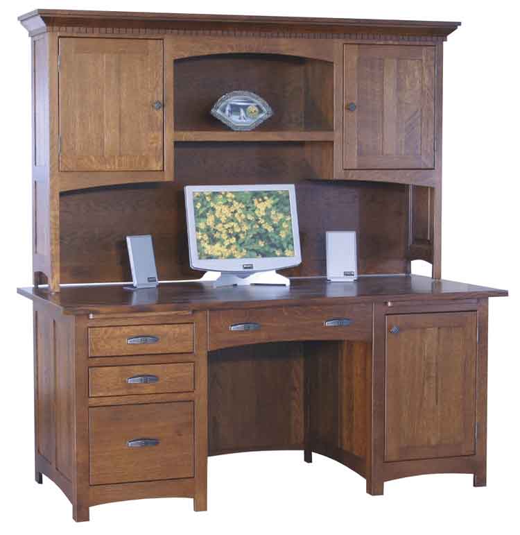 Amish Oakwood Desk - Click Image to Close